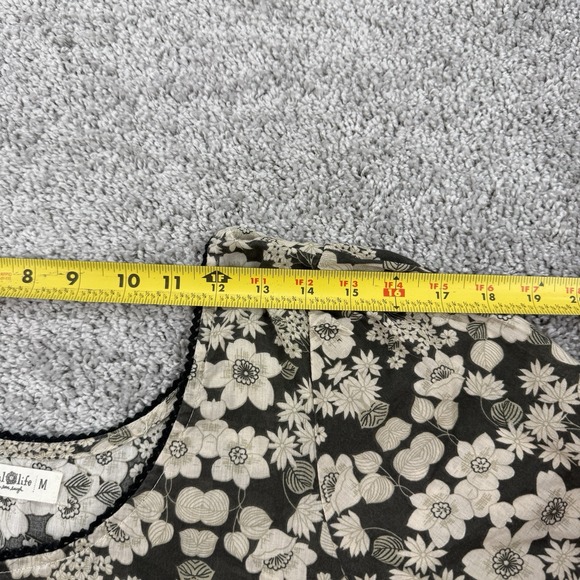 Natural Life Lucia Maxi Dress Womens M Mixed Media Cottagecore Prairie Peasant - Picture 3 of 15